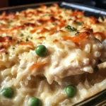 Dump-and-Bake Chicken Alfredo Rice Casserole Recipe