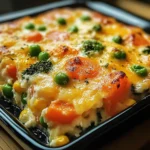 High-Protein Cottage Cheese Veggie Bake Recipe