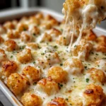 Irresistible Chicken Alfredo Tater Tot Casserole in 35 Minutes