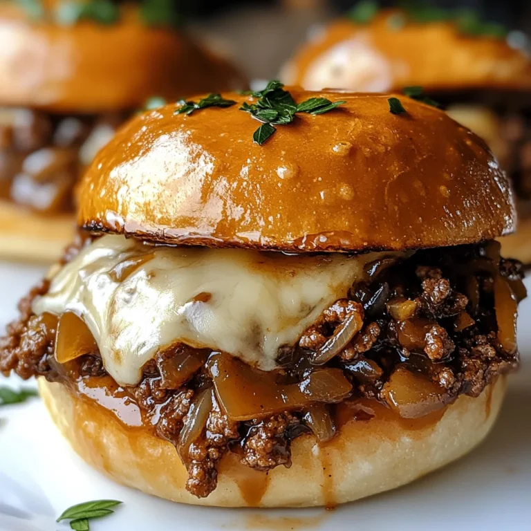 Irresistible French Onion Beef Sloppy Joes