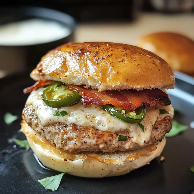 Jalapeño Popper Turkey Burgers