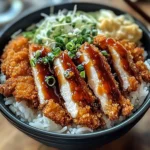 Japanese Katsu Bowls with Tonkatsu Sauce