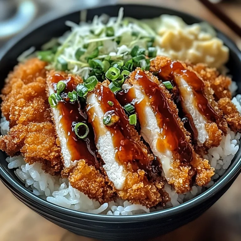 Japanese Katsu Bowls with Tonkatsu Sauce