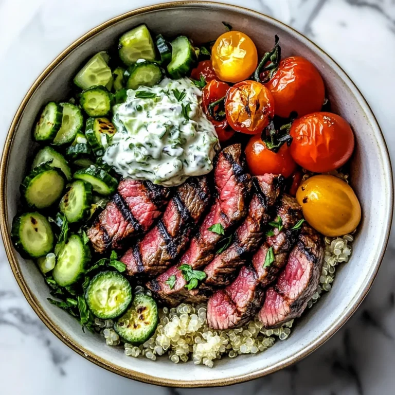 Mediterranean Steak Bowl Recipe
