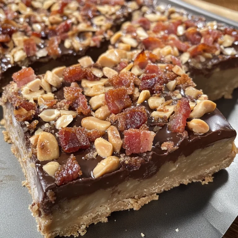 Peanut Butter-Turkey Bacon Bars