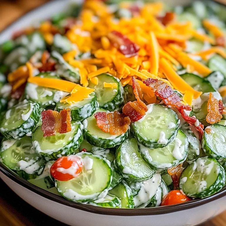 Refreshing Cucumber Ranch Crack Salad Recipe