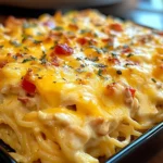 Spicy Southern Cheesy Chicken Spaghetti Casserole