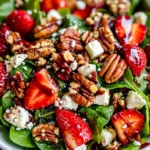 Spinach Strawberry Salad with Pecans