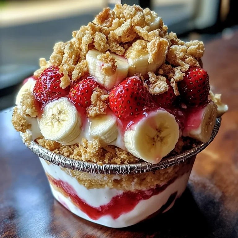 Strawberry Crunch Banana Pudding Recipe - Easy Dessert Delight