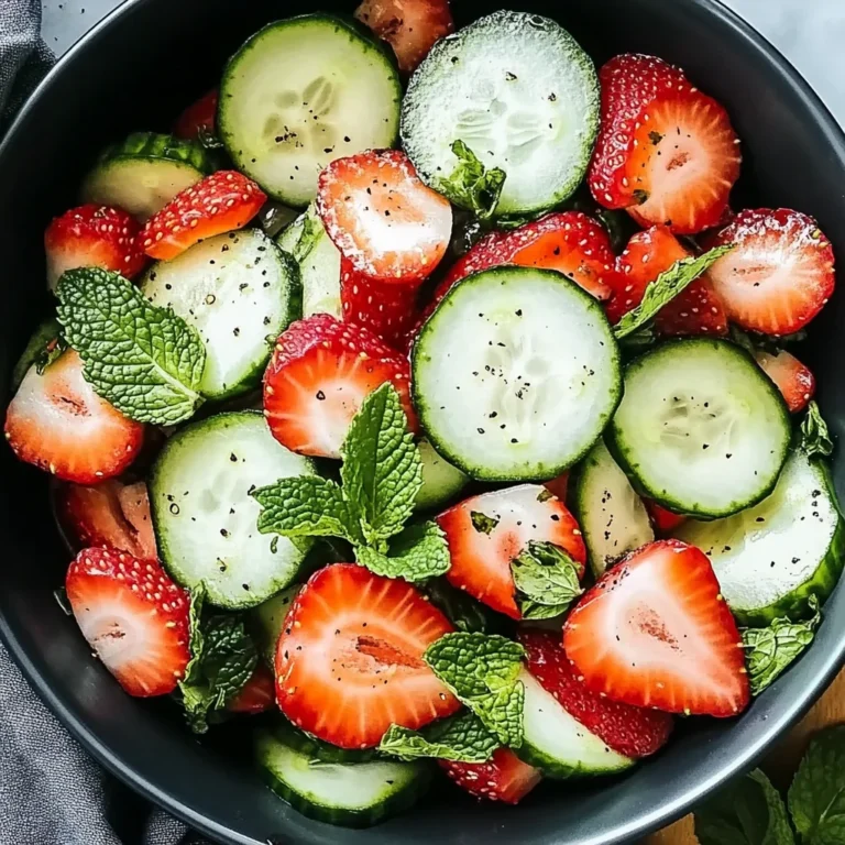 This Cucumber Strawberry Salad