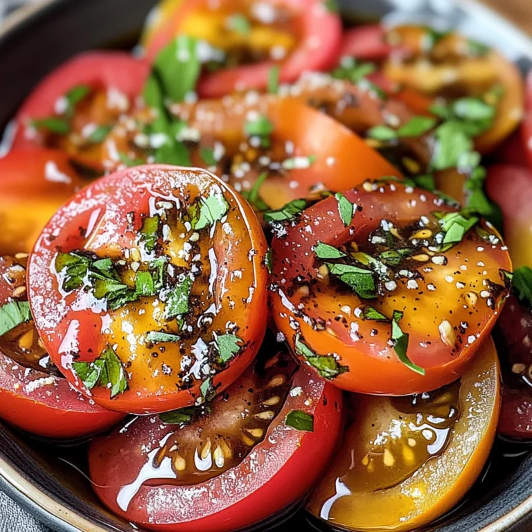 Zesty Marinated Tomatoes